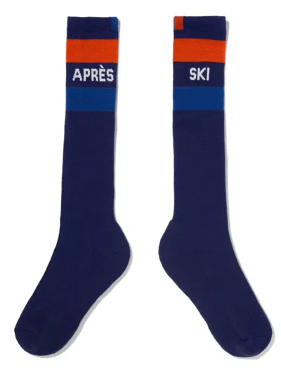 Kule Women's Apres Ski Knee High Sock In Navy In Blue