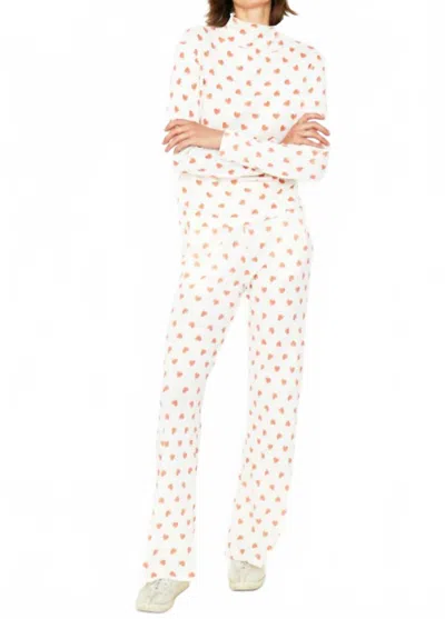Kule Women's Multi Heart Jan Leggings In Cream In Beige