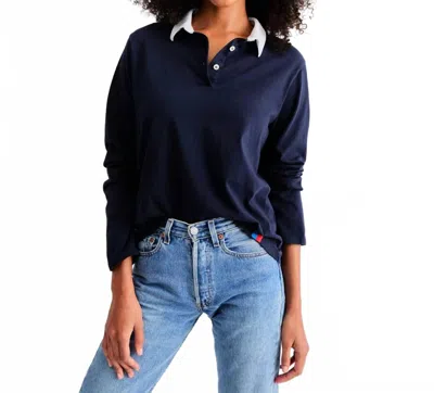 Kule Women's Rugby Tee In Navy In Blue