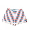 Kule Women's The Short In White/true Blue/poppy In Multi