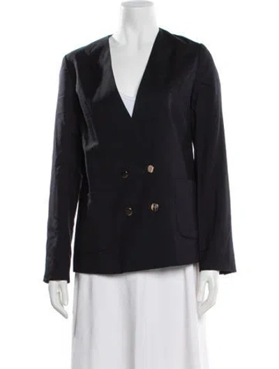 Pre-owned Kule Wool Blazer In Blue