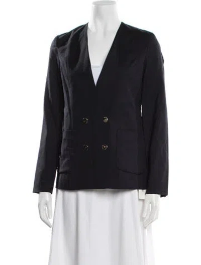 Pre-owned Kule Wool Blazer W/ Tags In Blue