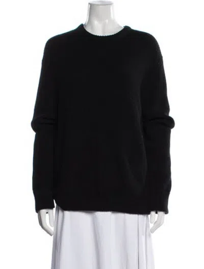 Pre-owned Kule Wool Crew Neck Sweater In Black