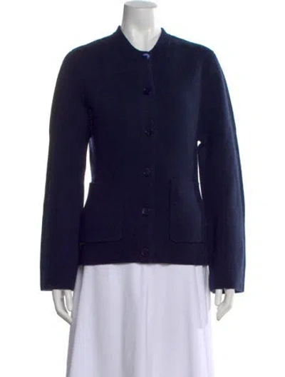 Pre-owned Kule Wool Crew Neck Sweater In Blue