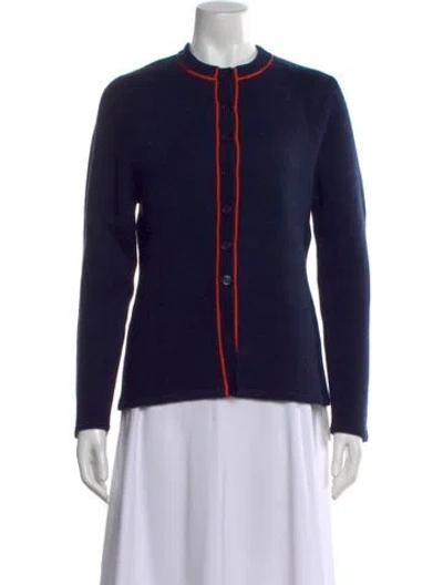 Pre-owned Kule Wool Crew Neck Sweater In Blue