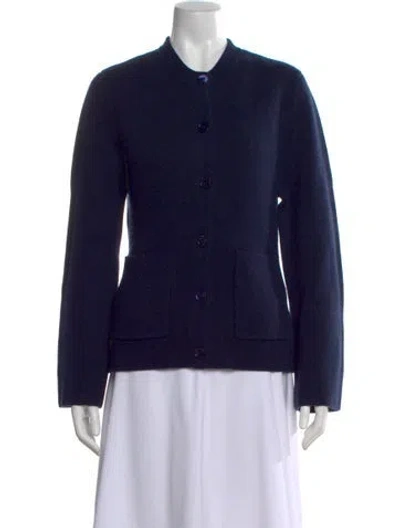 Pre-owned Kule Wool Crew Neck Sweater In Blue