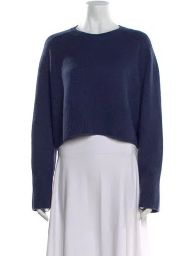 Pre-owned Kule Wool Crew Neck Sweater In Blue