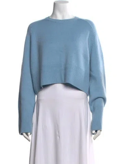 Pre-owned Kule Wool Crew Neck Sweater In Blue