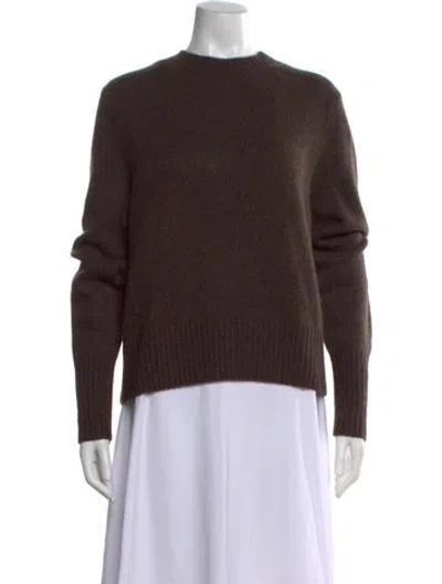 Pre-owned Kule Wool Crew Neck Sweater In Brown