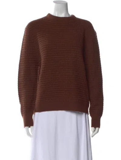 Pre-owned Kule Wool Crew Neck Sweater In Brown