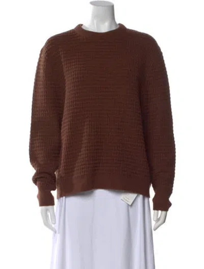 Pre-owned Kule Wool Crew Neck Sweater In Brown