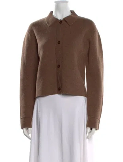 Pre-owned Kule Wool Crew Neck Sweater In Brown