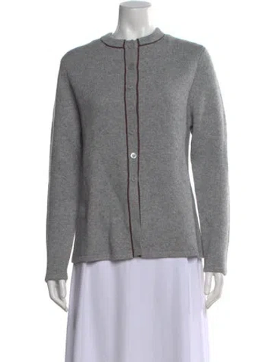 Pre-owned Kule Wool Crew Neck Sweater In Gray