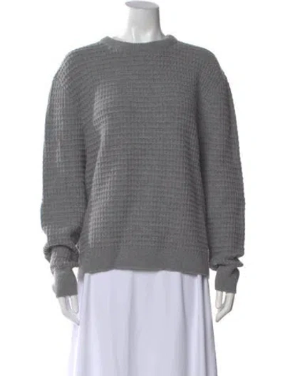 Pre-owned Kule Wool Crew Neck Sweater In Gray