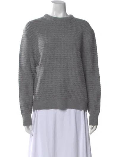 Pre-owned Kule Wool Crew Neck Sweater In Gray
