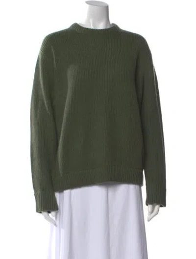 Pre-owned Kule Wool Crew Neck Sweater In Green