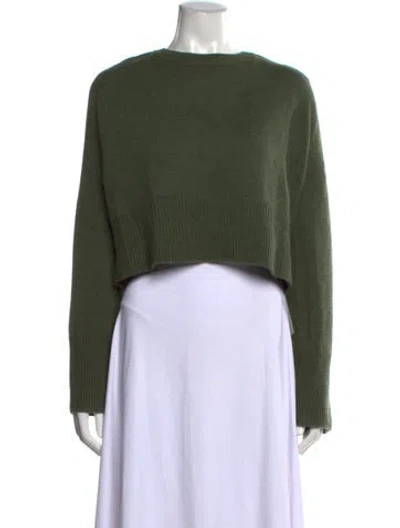 Pre-owned Kule Wool Crew Neck Sweater In Green