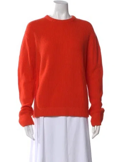 Pre-owned Kule Wool Crew Neck Sweater In Orange