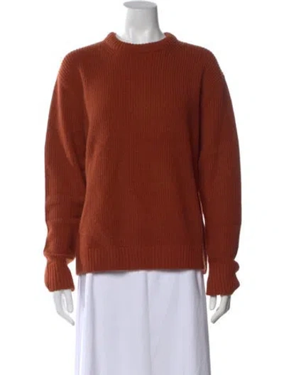 Pre-owned Kule Wool Crew Neck Sweater In Orange