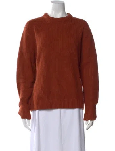 Pre-owned Kule Wool Crew Neck Sweater In Orange