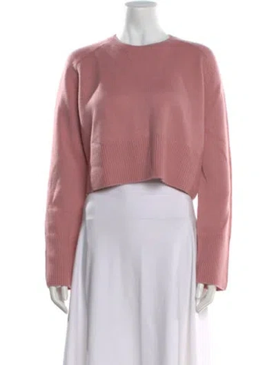 Pre-owned Kule Wool Crew Neck Sweater In Pink