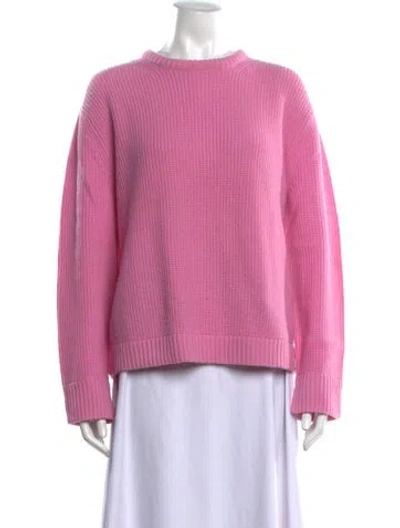 Pre-owned Kule Wool Crew Neck Sweater In Pink
