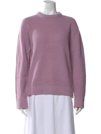 Pre-owned Kule Wool Crew Neck Sweater In Purple
