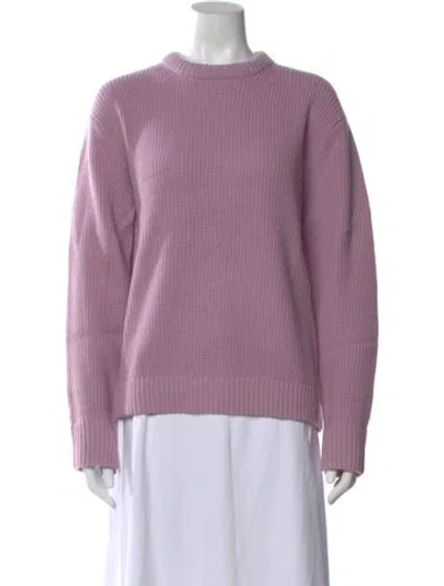 Pre-owned Kule Wool Crew Neck Sweater In Purple