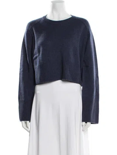 Pre-owned Kule Wool Crew Neck Sweater W/ Tags In Blue