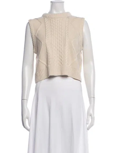 Pre-owned Kule Wool Crew Neck Top In Neutrals