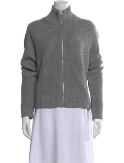 Pre-owned Kule Wool Mock Neck Sweater In Gray