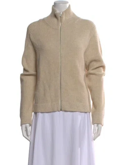 Pre-owned Kule Wool Mock Neck Sweater In Neutral