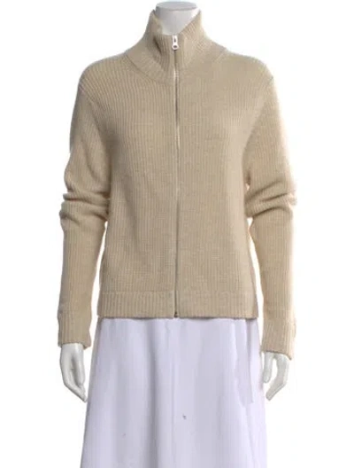 Pre-owned Kule Wool Mock Neck Sweater In Neutral