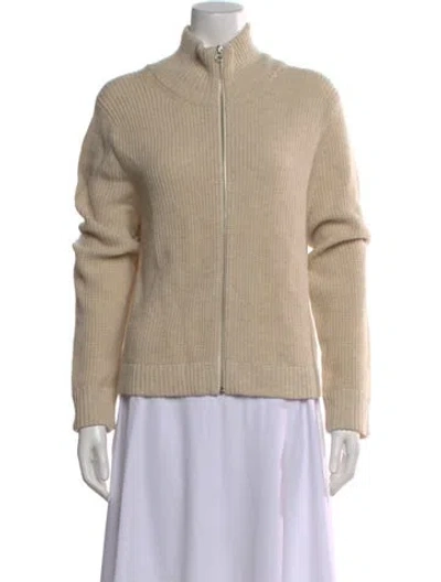 Pre-owned Kule Wool Mock Neck Sweater In Neutral