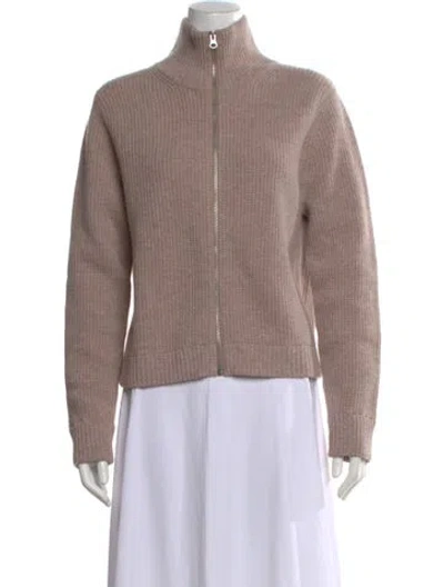 Pre-owned Kule Wool Mock Neck Sweater In Purple