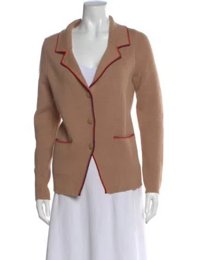 Pre-owned Kule Wool Open Front Sweater In Neutral