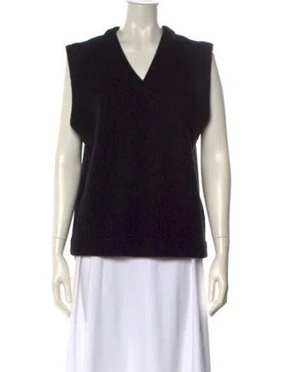 Pre-owned Kule Wool Printed Sweater In Black