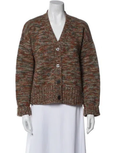 Pre-owned Kule Wool Printed Sweater W/ Tags In Orange