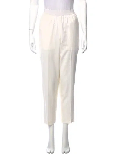 Pre-owned Kule Wool Straight Leg Pants In Neutral