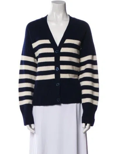 Pre-owned Kule Wool Striped Sweater In Black