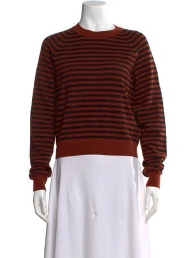 Pre-owned Kule Wool Striped Sweater In Black