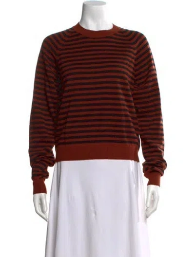 Pre-owned Kule Wool Striped Sweater In Black