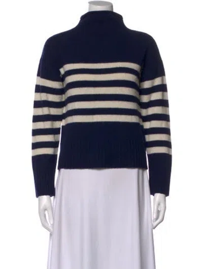 Pre-owned Kule Wool Striped Sweater In Black
