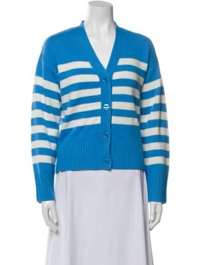 Pre-owned Kule Wool Striped Sweater In Blue