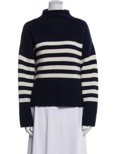 Pre-owned Kule Wool Striped Sweater In Blue
