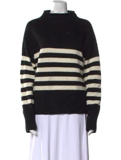 Pre-owned Kule Wool Striped Sweater In Blue