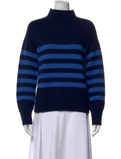 Pre-owned Kule Wool Striped Sweater In Blue