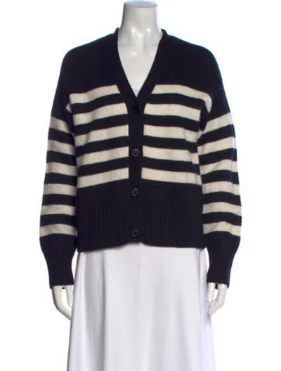 Pre-owned Kule Wool Striped Sweater In Blue