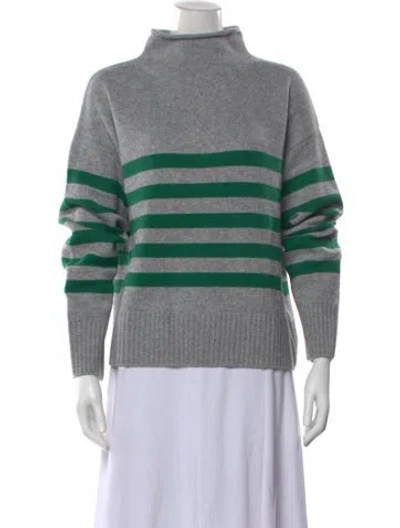 Pre-owned Kule Wool Striped Sweater In Gray