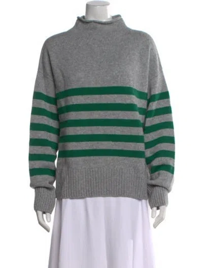 Pre-owned Kule Wool Striped Sweater In Gray